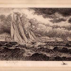Niagara River and Falls from Lake Erie to Lake Ontario, Volume 1 by Amos W. Sangster  Image: A Breezy Day—On Lake Erie, 1886