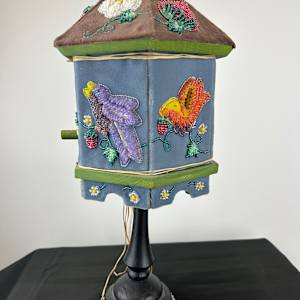 Beaded Bird House by Rosemary Rickard Hill 