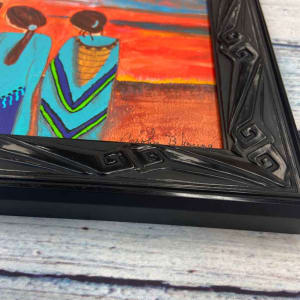 Welcome Little One  Image: ©Carolyn Bernard Young, Welcome Little One, 8 x 10 x .5" acrylic on canvas, framed 10.5 x 12.5 x 1"