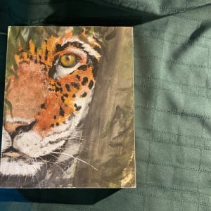 Focus by Chantal  Image: mounted jaguar painting