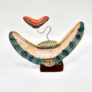 "Owl Person Holding Space for Life You're Creating in the Moment",  11" Wide by Blue Fire MacMahon 