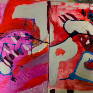 #5 On the Run (Diptych) by Bonnie Levinson, Image 1.