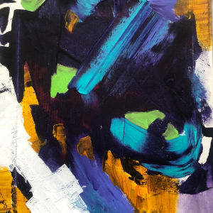 BLUEMERS 3 (OF TRIPTYCH) by Bonnie Levinson