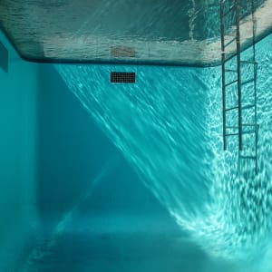 Japan Underwater 3219: The Empty Pool (40" x 60") (30" x 45") (24"x 36") by Bonnie Levinson