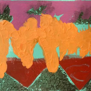 Mountains in Reflection by Bonnie Levinson