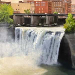 High Falls with City View by Suzi Zefting-Kuhn, Image 1.
