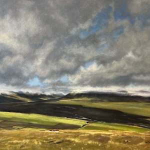 Red Roofed Farm, West Iceland by Suzi Zefting-Kuhn