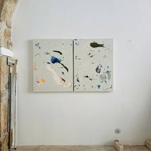 To flow diptych by Mariana Horgan 