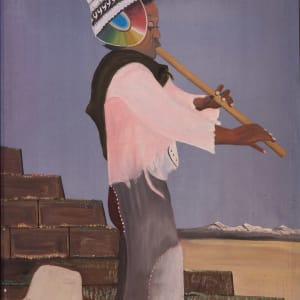 WOMAN PLAYING FLUTE by . PUANAPACA, Image 1.