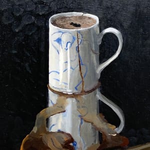 Cracked Mug Holding Itself Together by Brendan Fitzpatrick 費博東