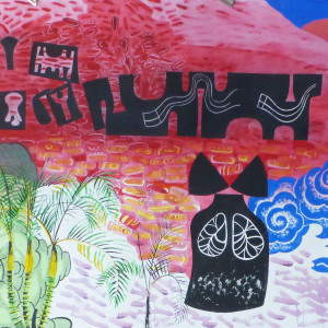 Terrace and mountain by Natalya Critchley