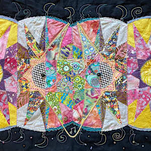 Now Showing: Your Spirit Animal fiber art by Julia Muench 