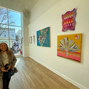 the REAL Estate. fiber art by Julia Muench 