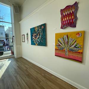 the REAL Estate. fiber art by Julia Muench 