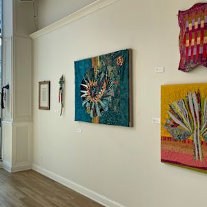the REAL Estate. fiber art by Julia Muench 