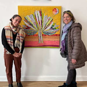 the REAL Estate. fiber art by Julia Muench 