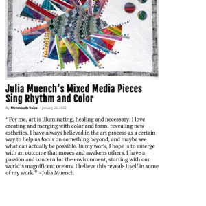 Chromatic Warrior by Julia Muench  Image:  Monmouth Voice article 2022