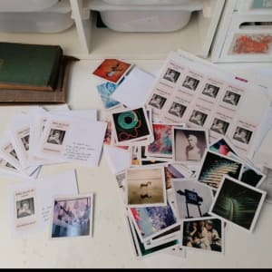 Polaroid Collage Club Postcard Book by Agnieszka Zajac  Image: Same of packets sent to participants 