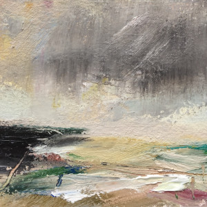 Headland Storm by Lesley Birch 