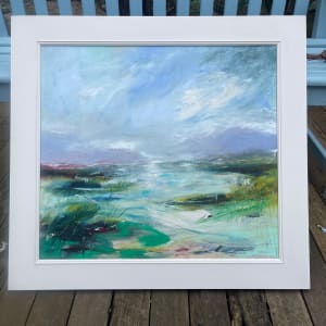 Blue & Green Shore 1 by Lesley Birch 
