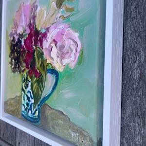 Bouquet in a Dutch Mug by Lesley Birch 