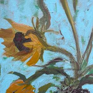 Last of the Sunflowers by Lesley Birch 