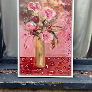Pink Roses by Lesley Birch 