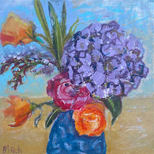 Purple Hydrangea by Lesley Birch
