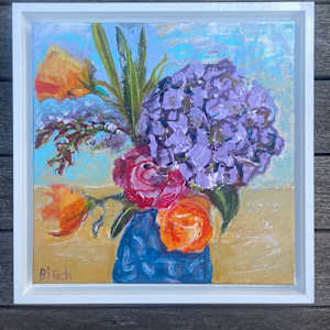 Purple Hydrangea by Lesley Birch 