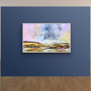 Vale with Storm Cloud by Lesley Birch 