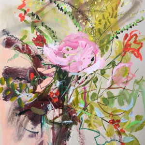 Bouquet with a Pink Rose by Lesley Birch, Image 1.