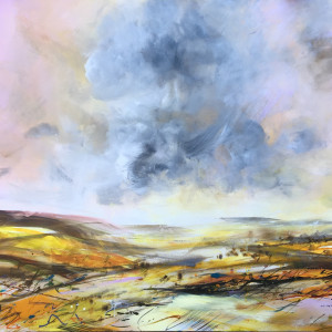 Vale with Storm Cloud by Lesley Birch