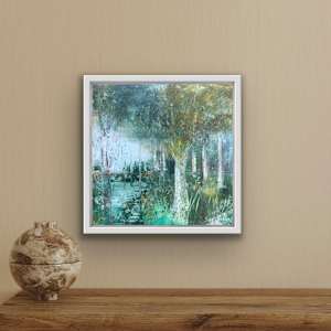 Woodland with Water by Lesley Birch 