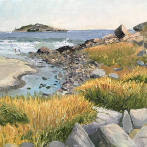 Good Day at Good Harbor by Mike MacLean Fine Art