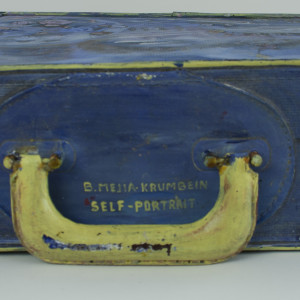 HANDLE WITH CARE-SELF-PORTRAIT,  Suitcase by Beatriz Mejia-Krumbein 