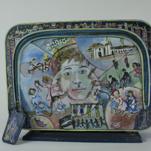 HANDLE WITH CARE-SELF-PORTRAIT,  Suitcase by Beatriz Mejia-Krumbein