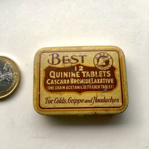 Winnipeg Beach - 'Best Quinine' Medicine Tin Diptych by Shelley Vanderbyl 