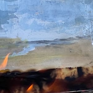 Prescribed Fire on Panel by Shelley Vanderbyl 