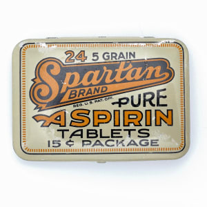 Across the road, Across the field, Spartan Aspirin Tin by Shelley Vanderbyl 
