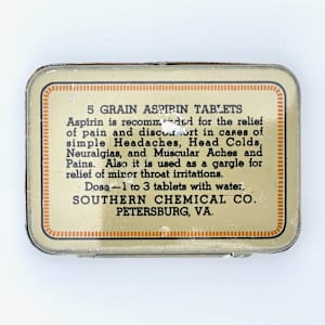 Knight Road Comox Peninsula, Spartan Aspirin Tin by Shelley Vanderbyl 