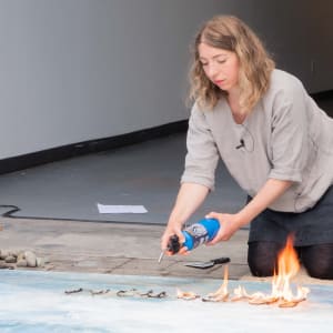 Performance Art / Video Installation - Burning the word REJECTION, without it leaving a mark by Shelley Vanderbyl 