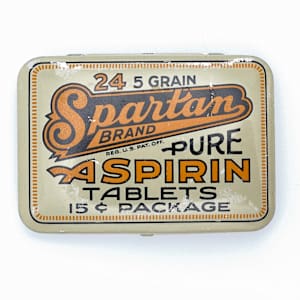 Knight Road Comox Peninsula, Spartan Aspirin Tin by Shelley Vanderbyl 