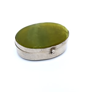 Sheep by Tree, Translucent Pill Box by Shelley Vanderbyl 