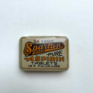 Orange Highway Sunset - Single Spartan Aspirin Medicine Tin by Shelley Vanderbyl 