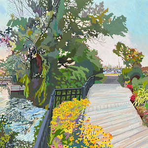 Harbor Walk by Justin Shull Art Studio 