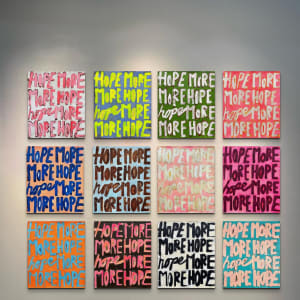 HOPE MORE 29 canvas by Thérèse Murdza  Image: Staged photo shown for scale and inspiration. 
