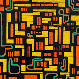 "Congested" Original Painting by Debbie Clapper, Image 1.