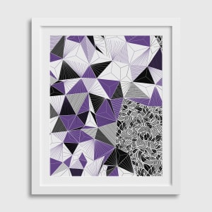 "CONSCIOUS GROWTH 001" Medium One-of-a-Kind Print by Debbie Clapper