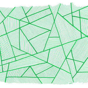 Pattern Study 2: Green – Framed Original Drawing by Debbie Clapper