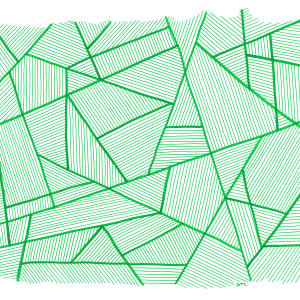 "Pattern Study 2: Green" Drawing 14x11 by Debbie Clapper
